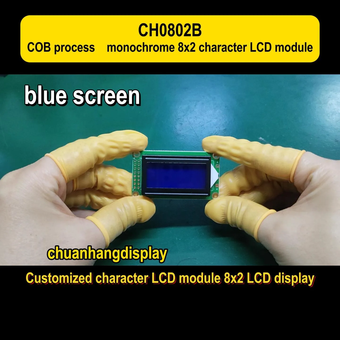 CH0802B 8x2 LCD-Display