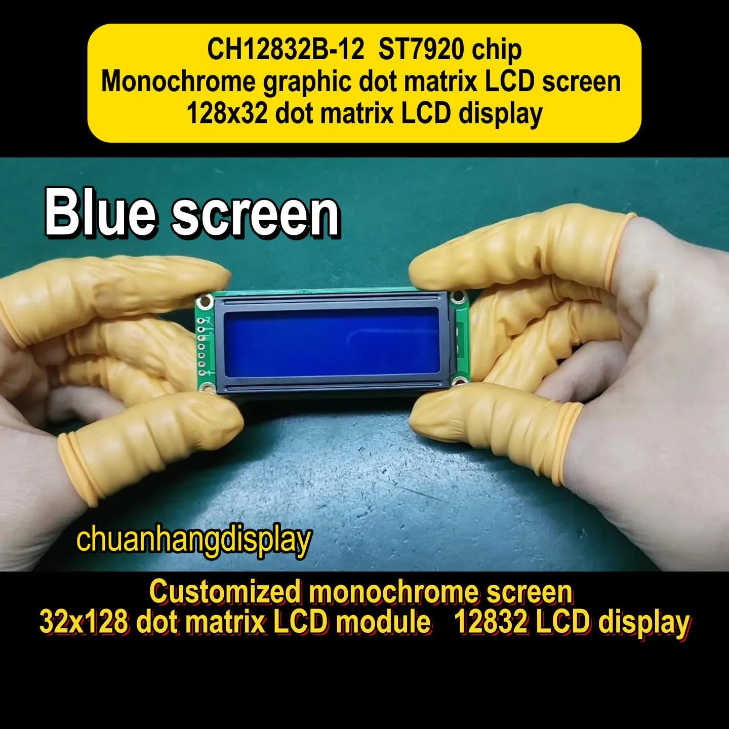 CH12832B-12 Grafik-LCD 128x32, AIP31066 LCD