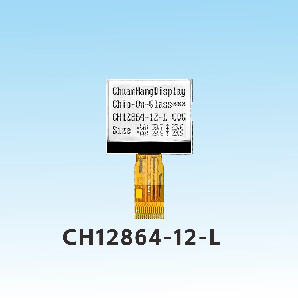 CH12864-12- L    lcd 12864 especificaciones