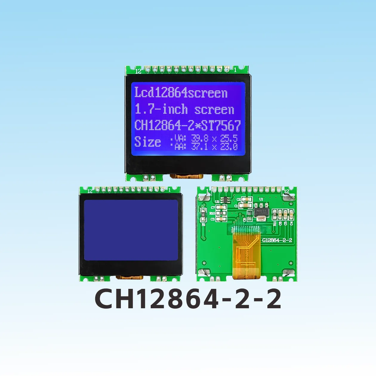CH12864-2-2  LCD COG 12864