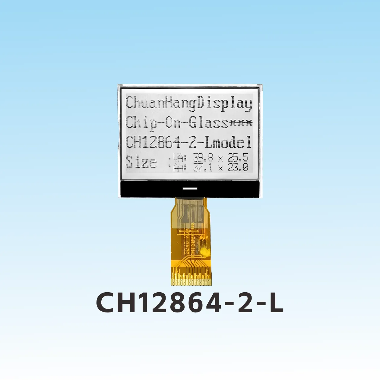 CH12864-2-L    Type soud&eacute; 128 64 cog lcd