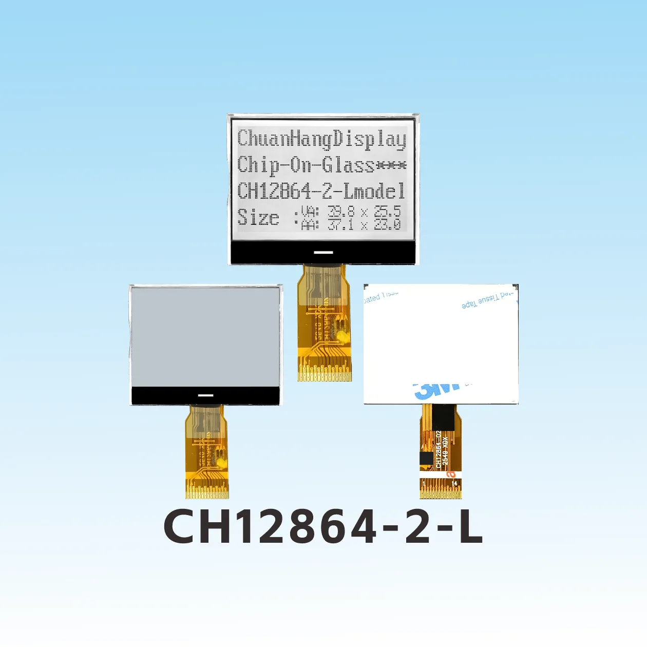CH12864-2-L Tipo soldado 128 64 cog lcd
