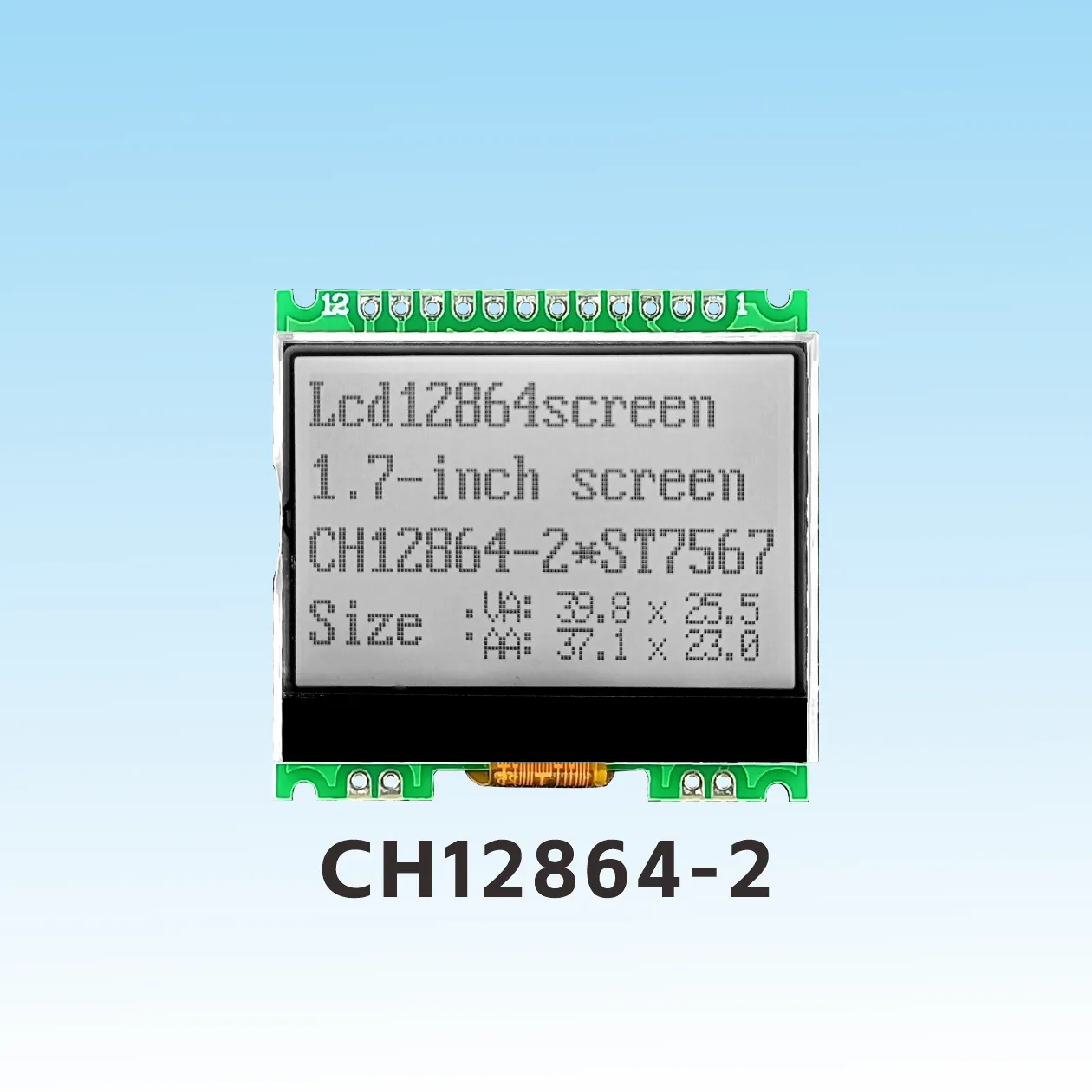 CH12864-2 &eacute;cran lcd cog 12864