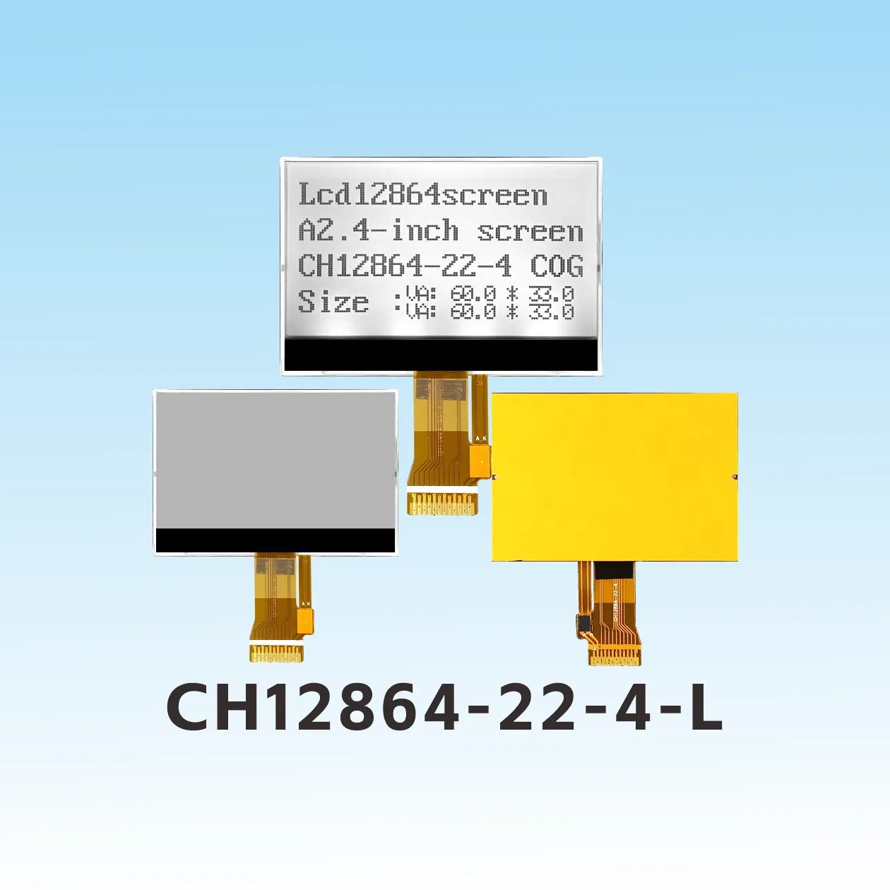 CH12864-22-4-L cog lcd 12864 spi