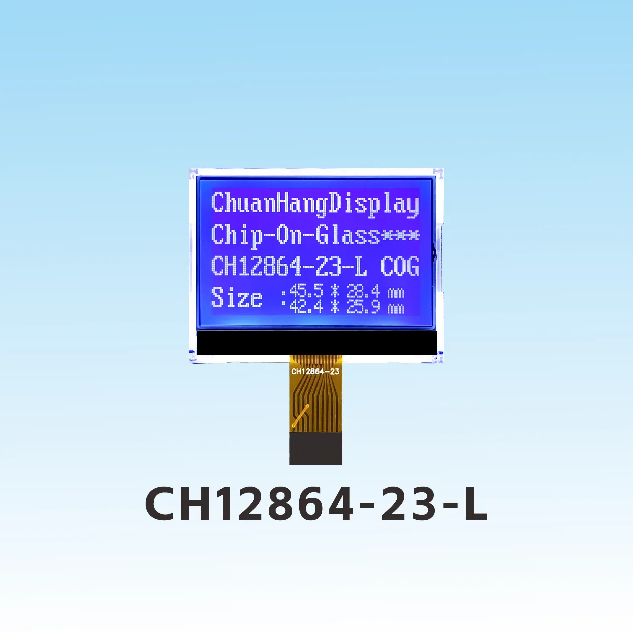 CH12864-23- L  Brancher dans cog lcd 12864 spi
