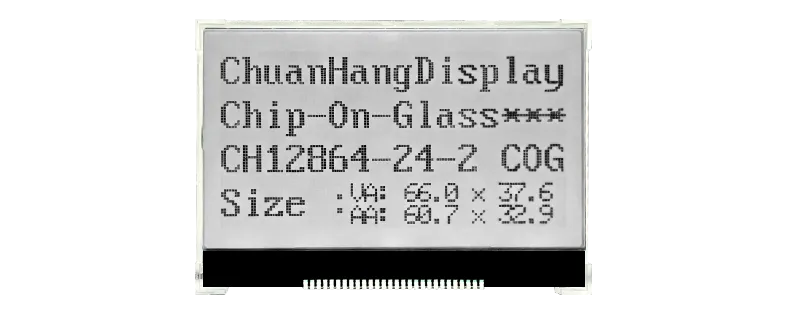 CH12864-24-2- L  Broche de soudage 128x64 lcd mono cog