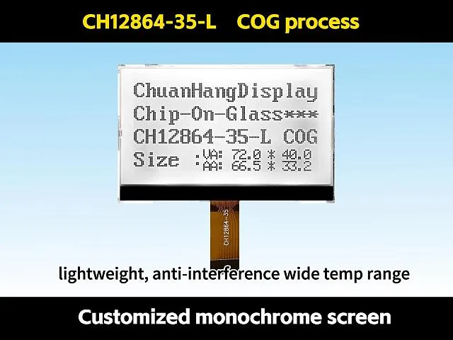 CH12864-35- L  Stecker in 128 64 COG LCD
