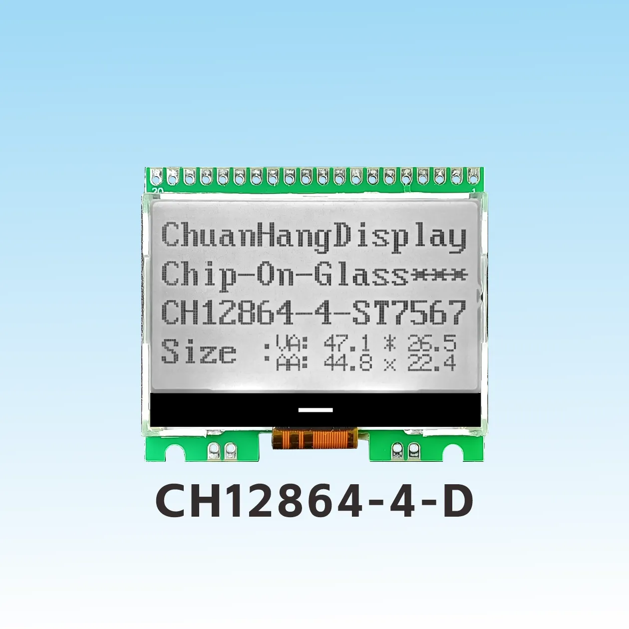 CH12864-4-D  128x64 lcd spi