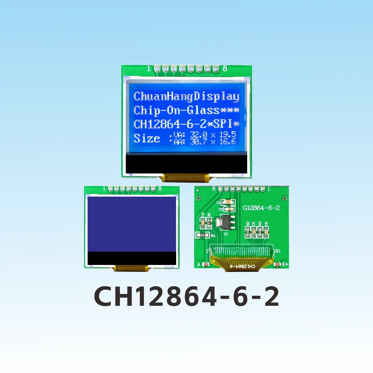 CH12864-6-2 12864b i2c