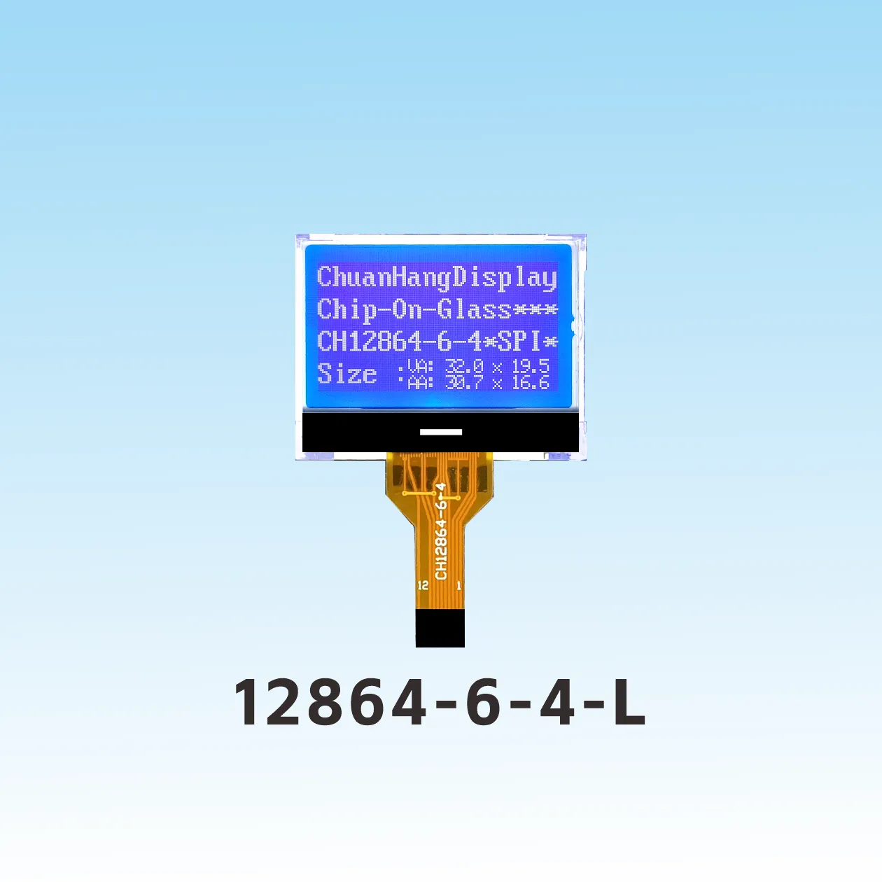 CH12864-6-4-L 128x64 module lcd cog