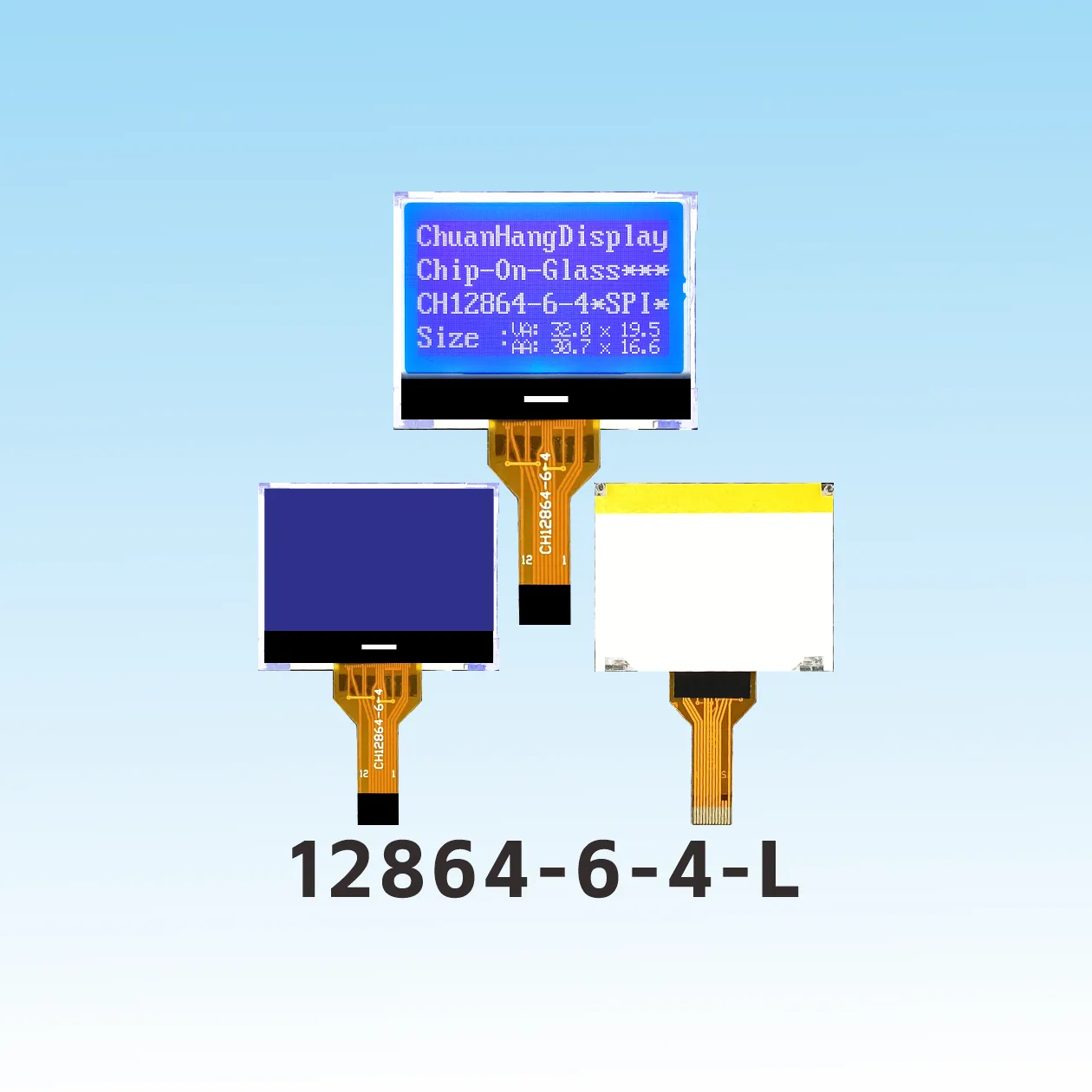 CH12864-6-4-L 128x64 module lcd cog