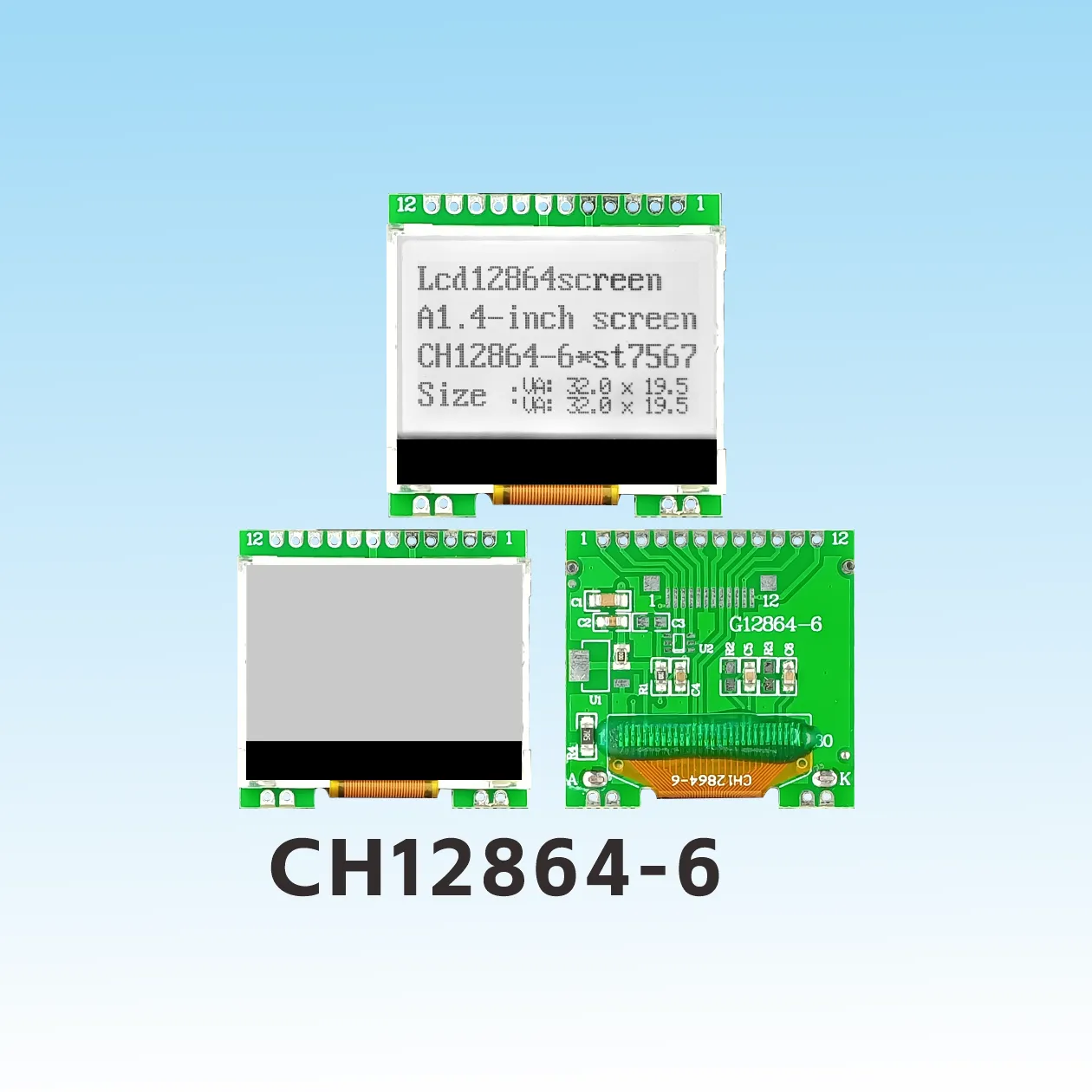 CH12864-6   Arduino-Display 128x64