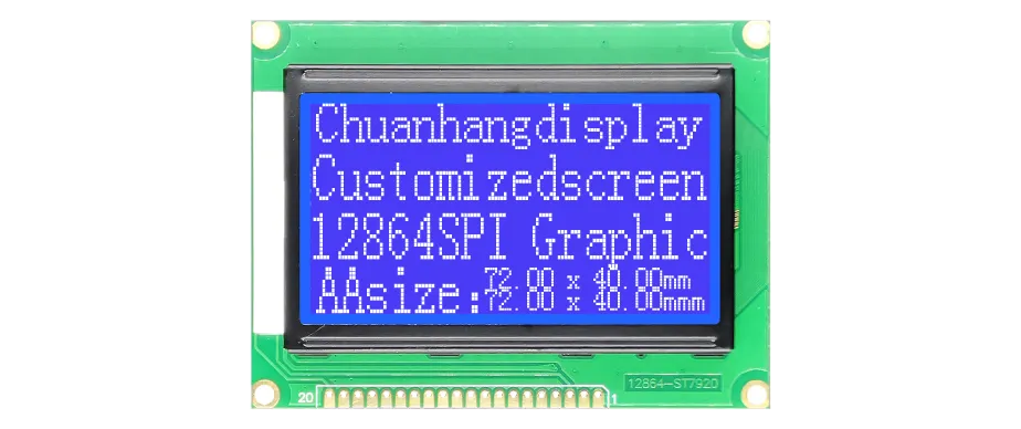 &Eacute;cran LCD CH12864-7920 avec circuit int&eacute;gr&eacute; AIP31066