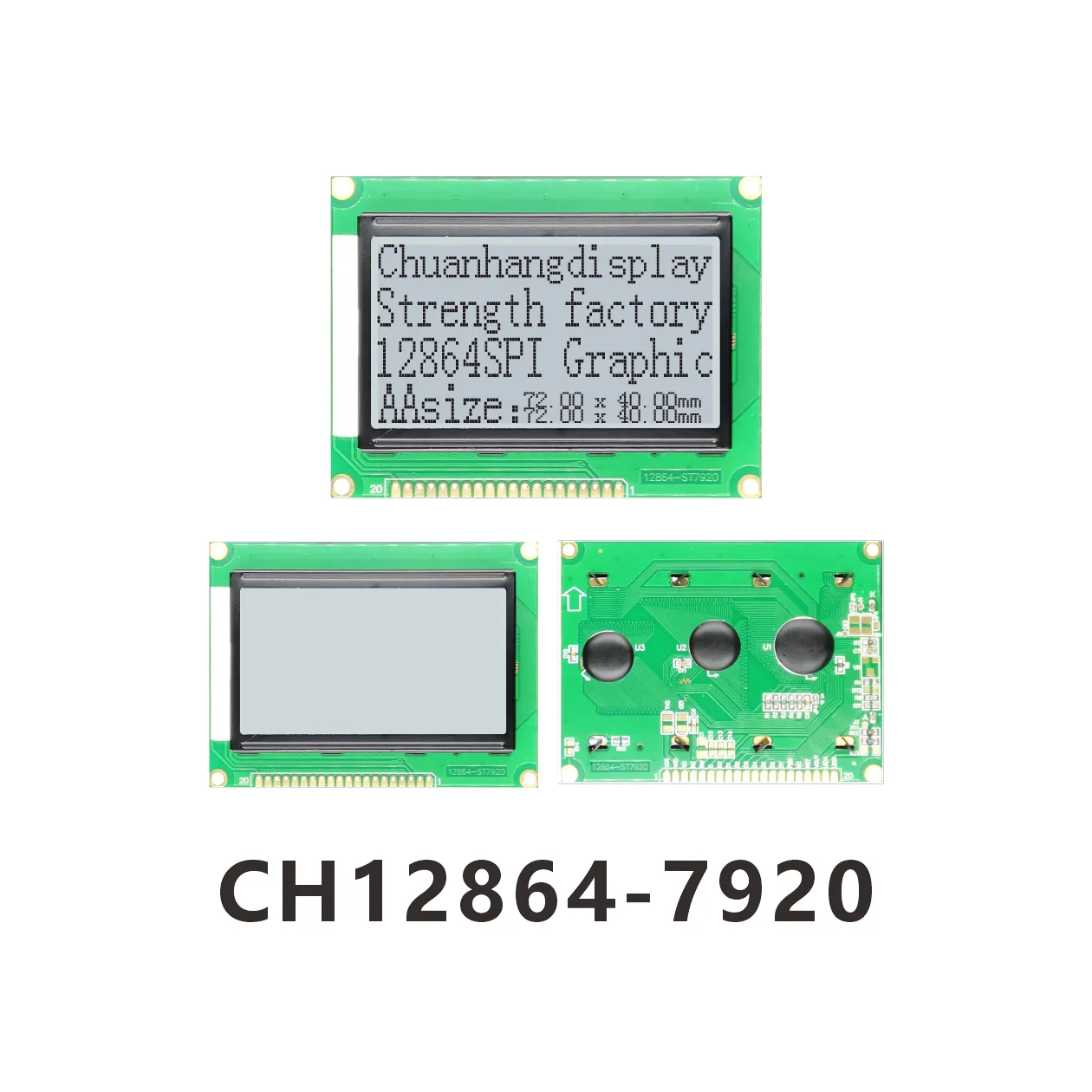 CH12864-7920 LCD-Display mit AIP31066 IC