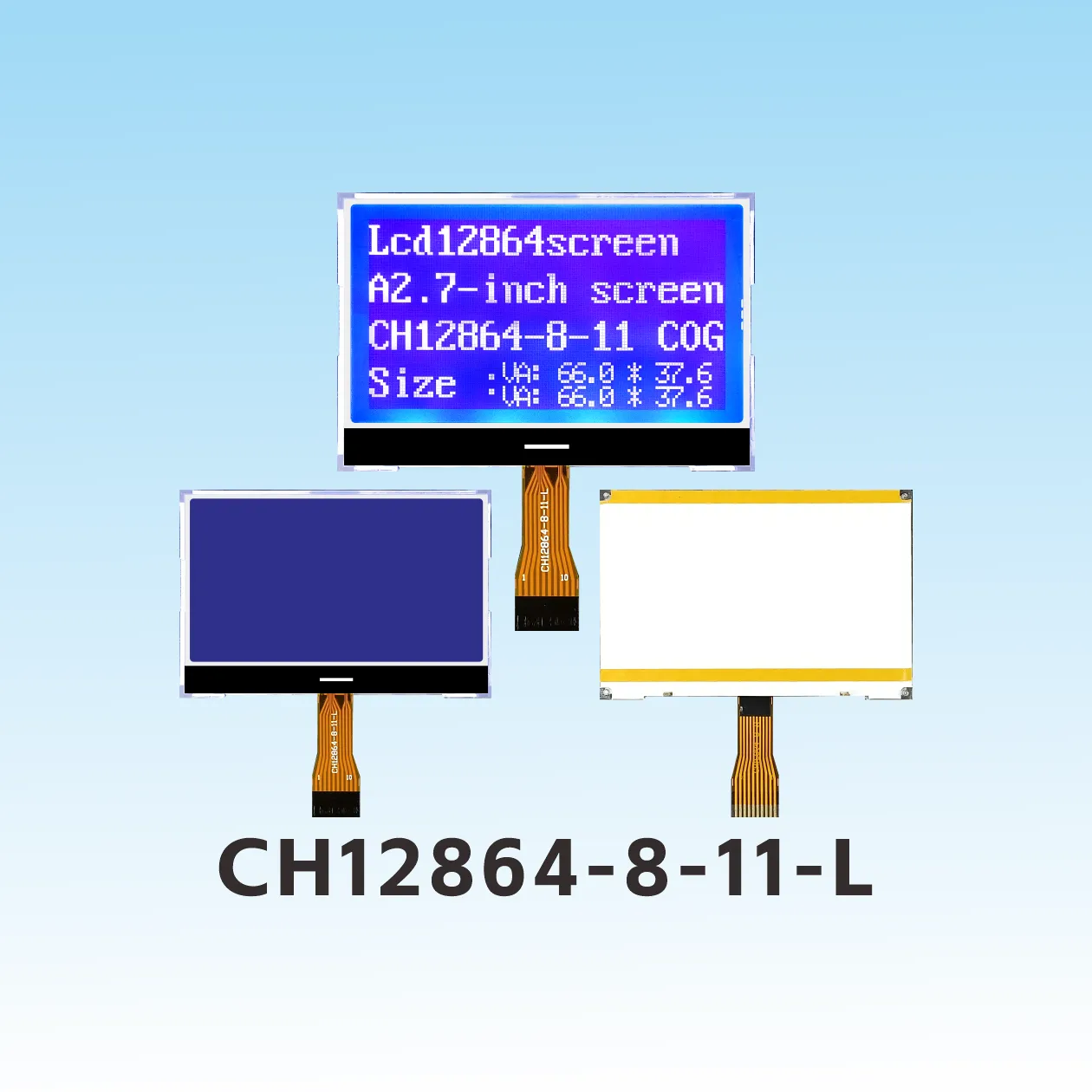 CH12864-8-11-L Brancher lcd 128x64 i2c