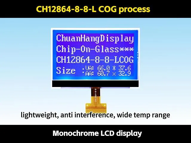 Dimensions LCD CH12864-8-8-L128x64