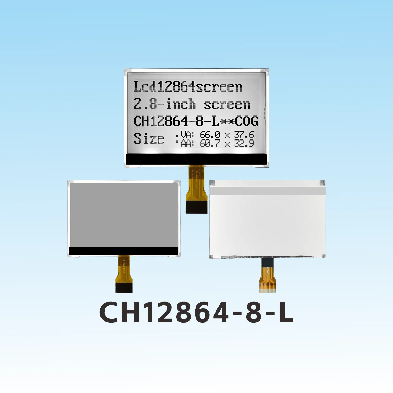 CH12864-8-L Plug-in COG LCD 12864
