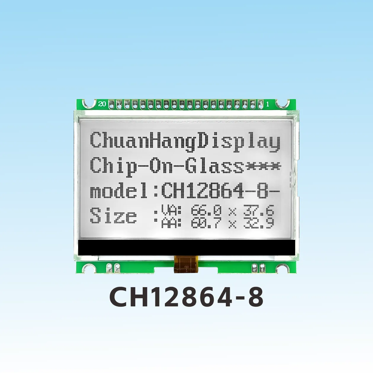 CH12864-8  128 64 lcd cog