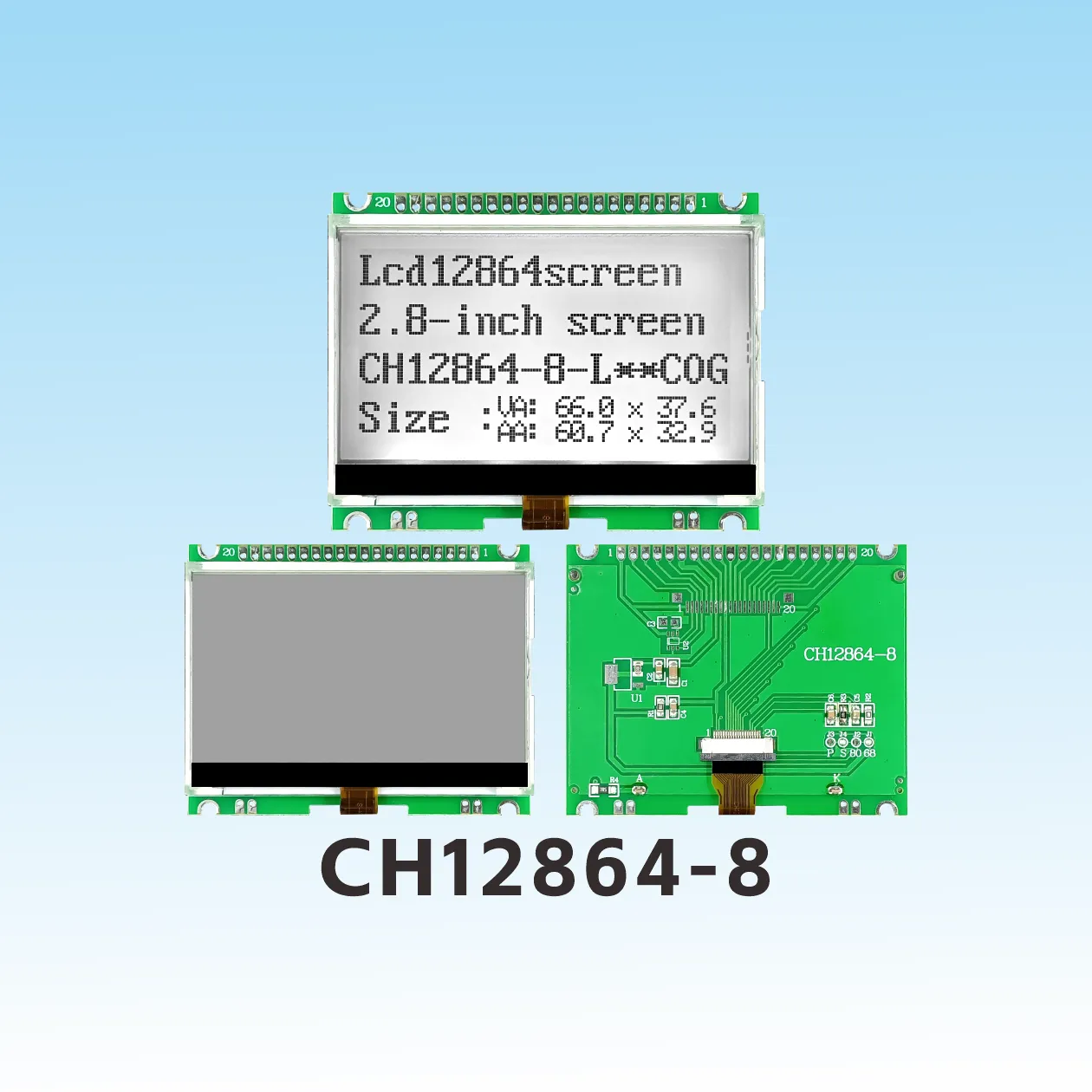 CH12864-8 128 64 COG LCD