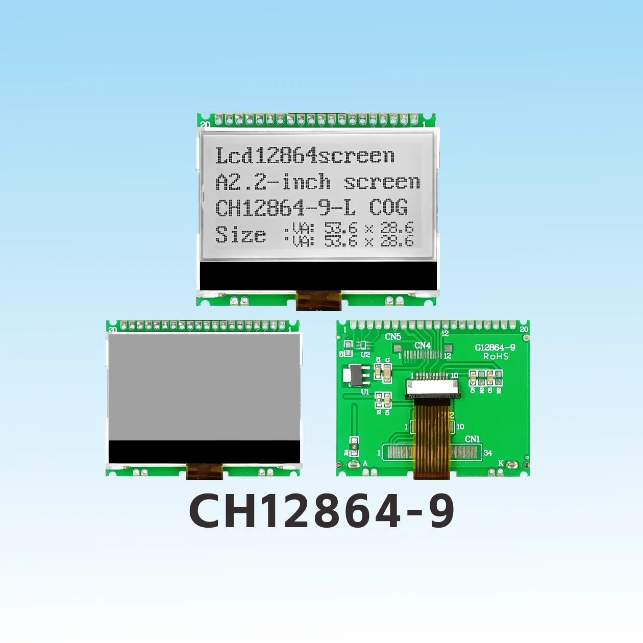 CH12864-9   Module LCD COG 12864