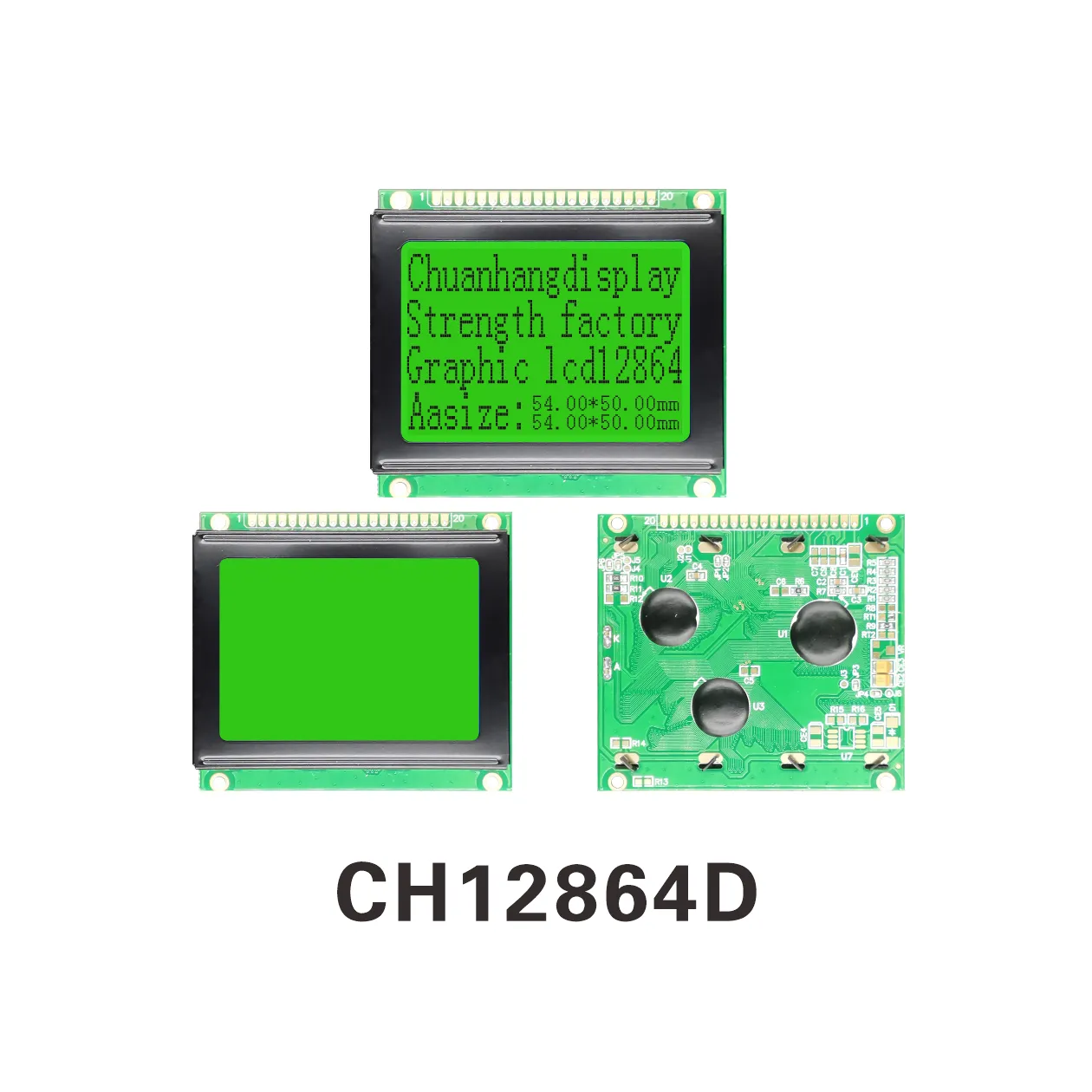 CH12864D 128x64 Matrice de Points Affichage Graphique LCD