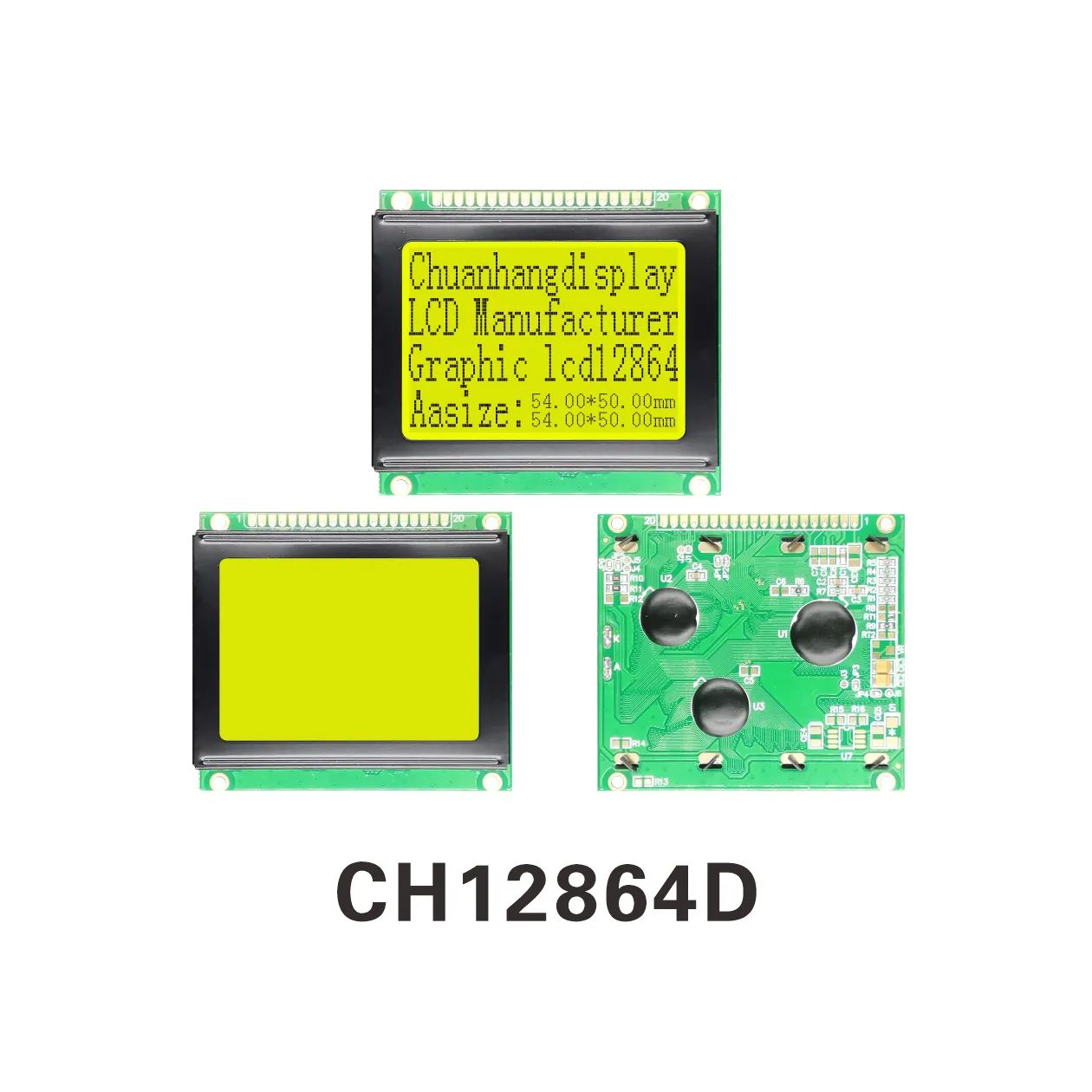 CH12864D 128x64 Matrice de Points Affichage Graphique LCD