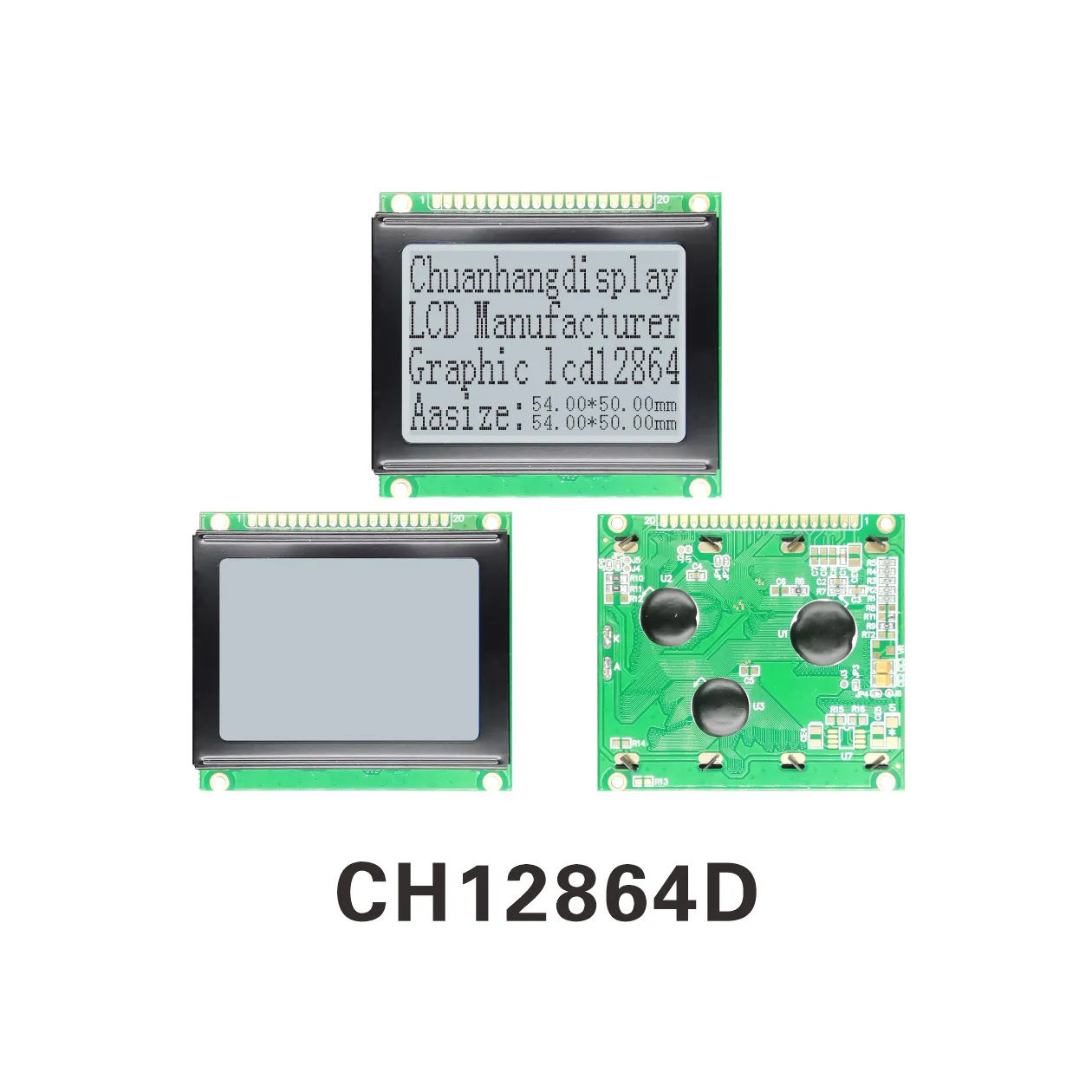 CH12864D 128x64 Matrice de Points Affichage Graphique LCD