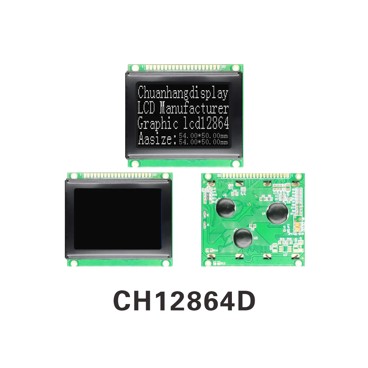 CH12864D 128x64 Matrice de Points Affichage Graphique LCD