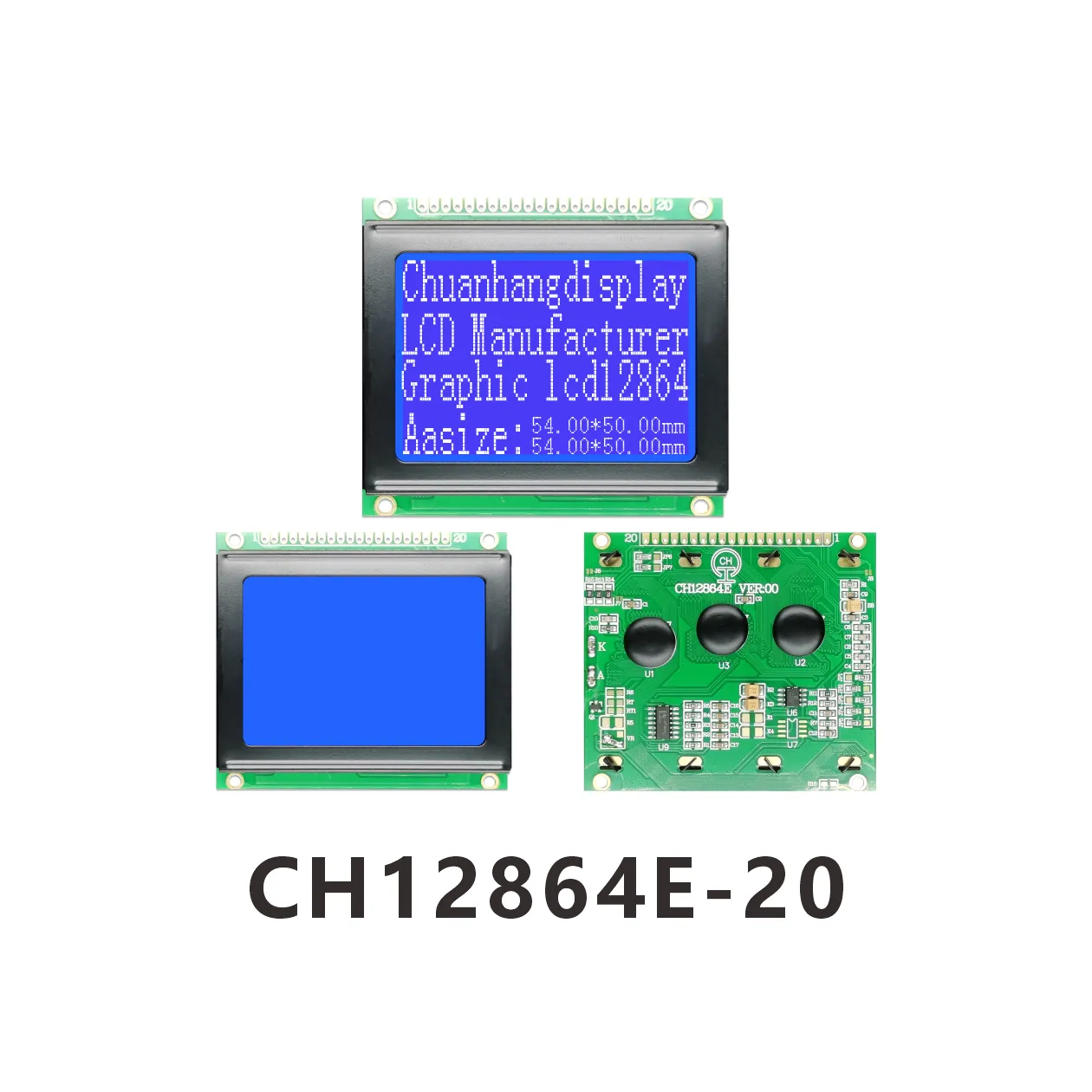 Module LCD CH12864E 128x64