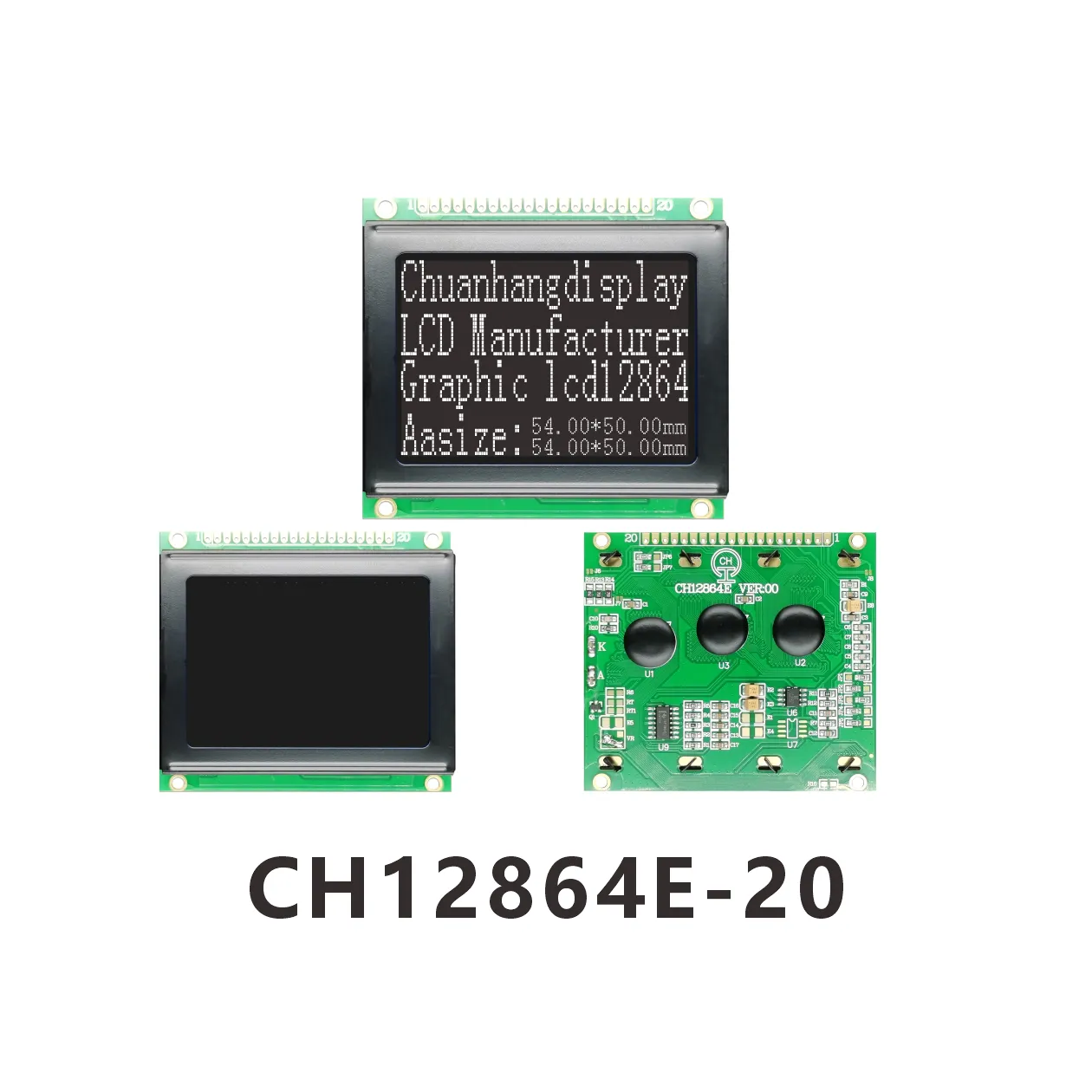 Module LCD CH12864E 128x64
