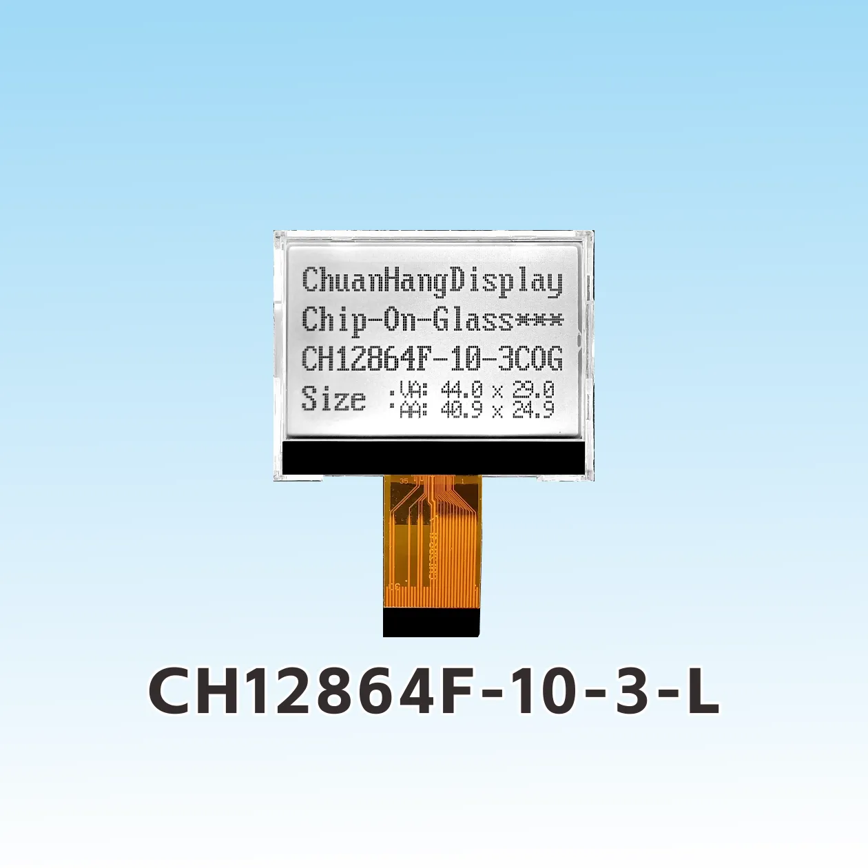 CH12864F-10-3-L   COG LCD 12864 SPI