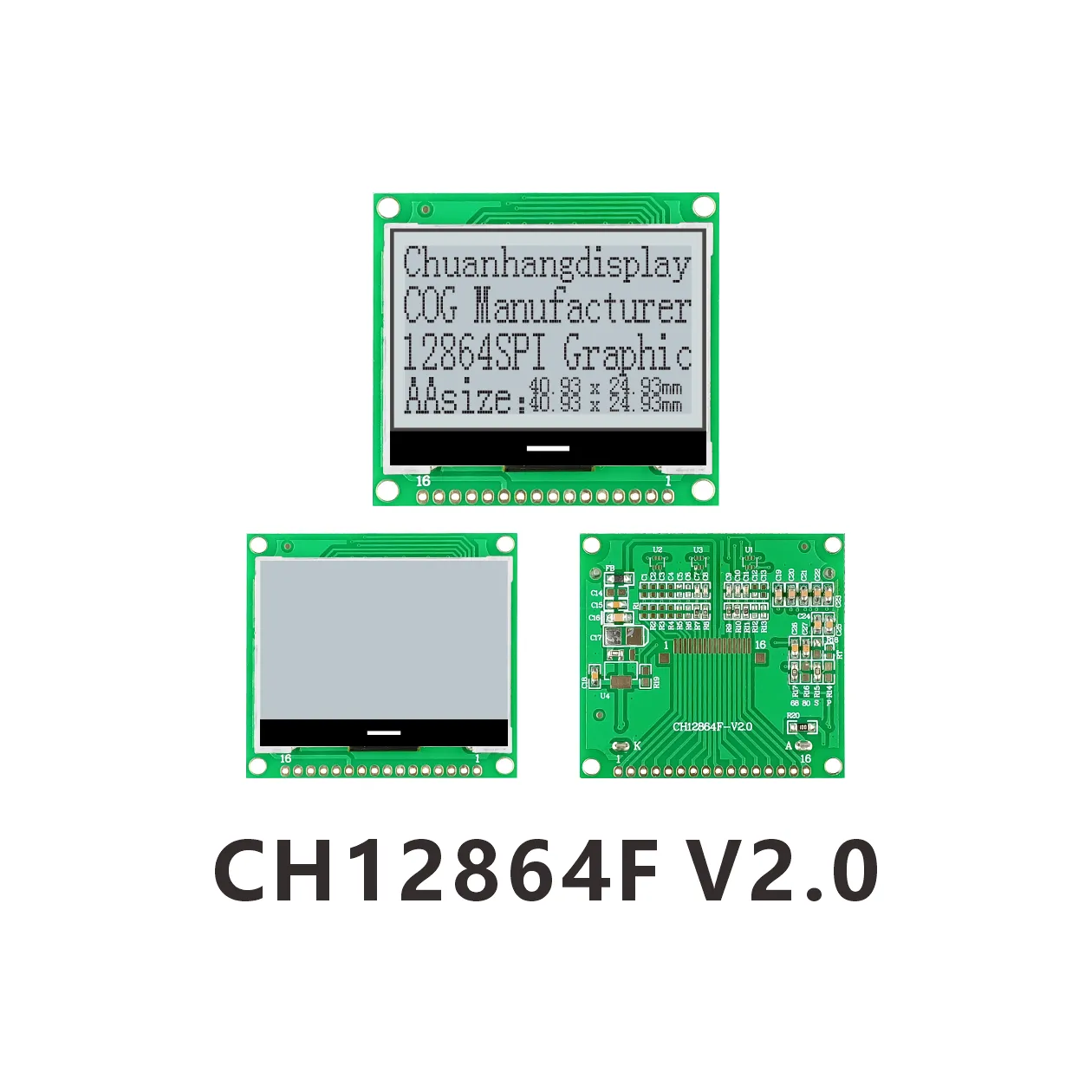 CH12864F-V2.0 LCD COG 12864