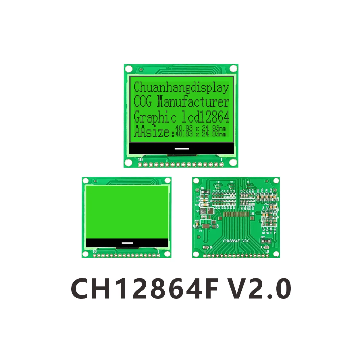 CH12864F-V2.0 LCD COG 12864