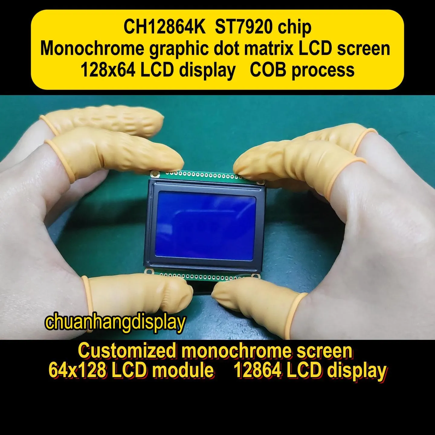 CH12864K 128x64 COB LCD-Display mit PCB