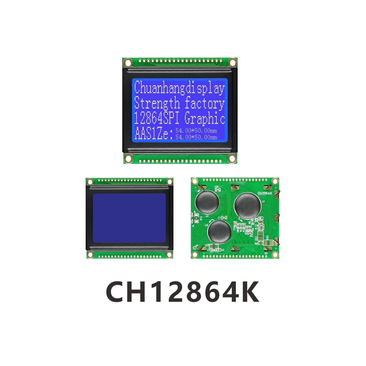 CH12864K 128x64 COB LCD-Display mit PCB