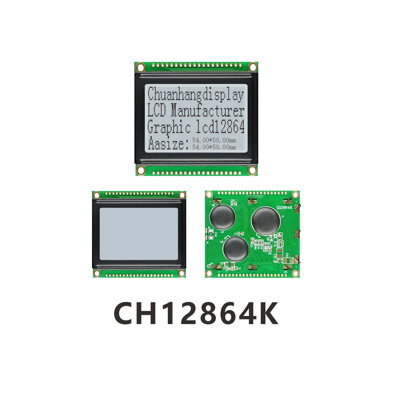 CH12864K 128x64 COB LCD-Display mit PCB