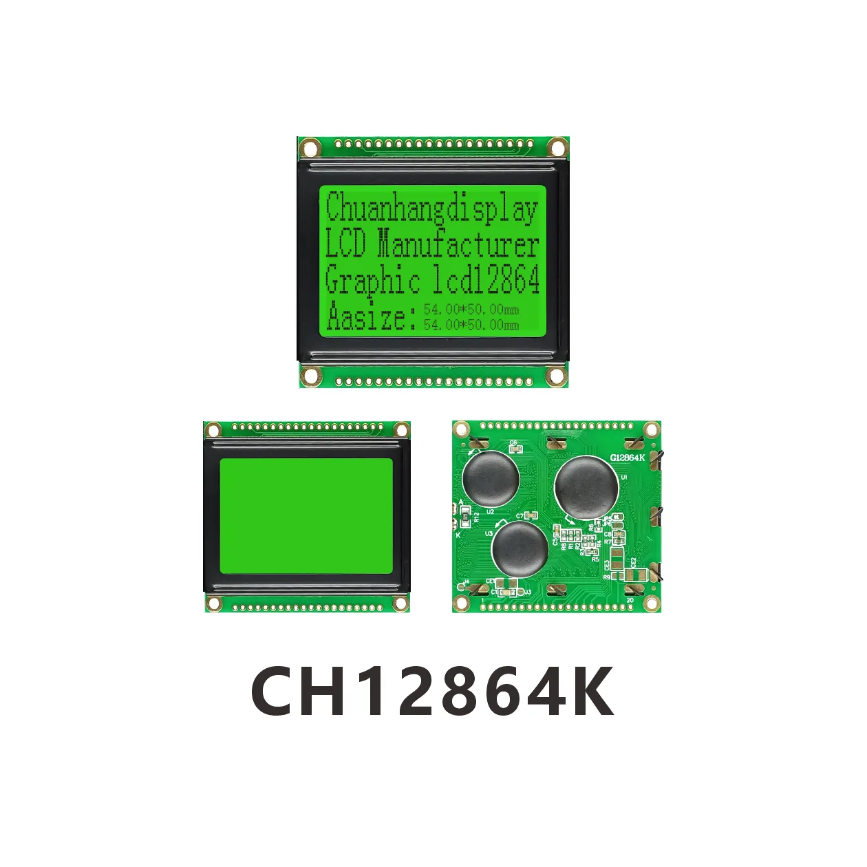 CH12864K 128x64 COB LCD-Display mit PCB