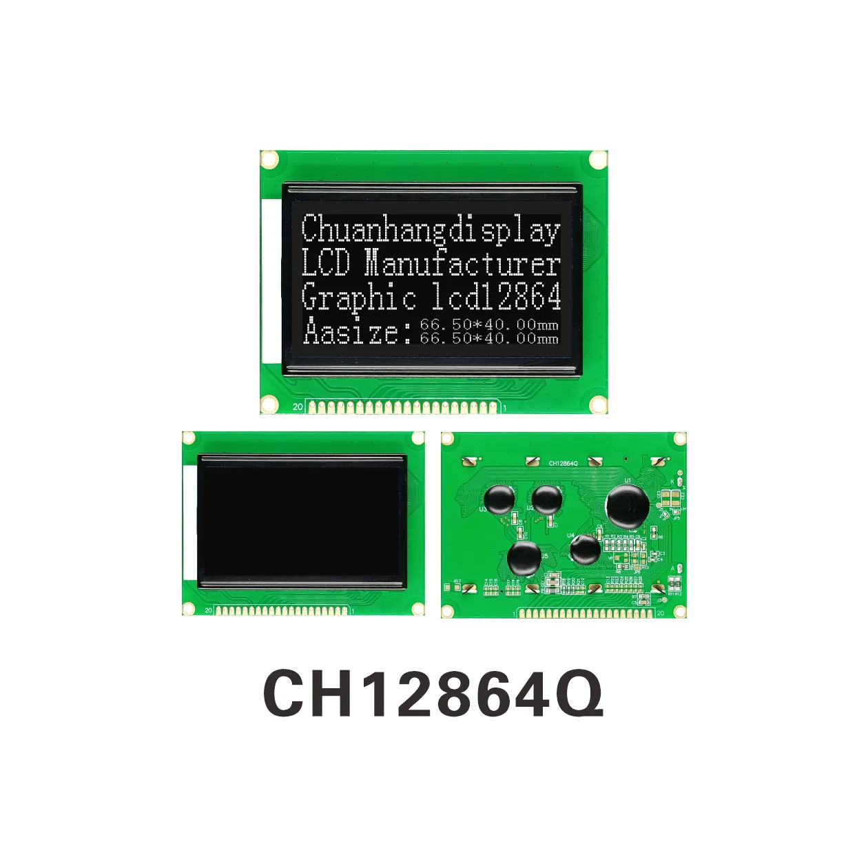 CH12864Q 12864 LCD-Display (COB+PCB)