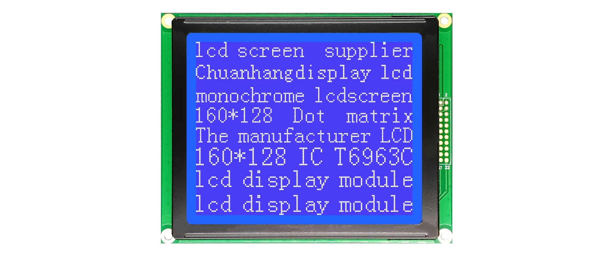 CH160128B Affichage LCD graphique &agrave; matrice de points