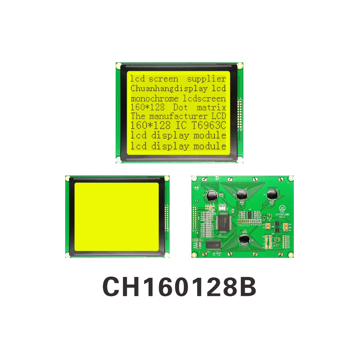 CH160128B Pantalla LCD Gr&aacute;fica de Matriz de Puntos