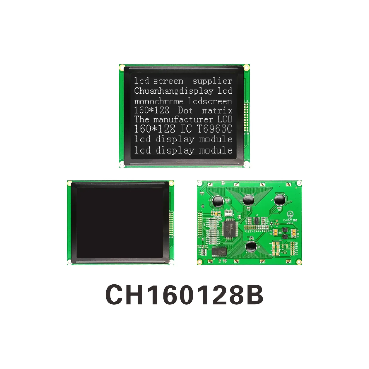 CH160128B Pantalla LCD Gr&aacute;fica de Matriz de Puntos