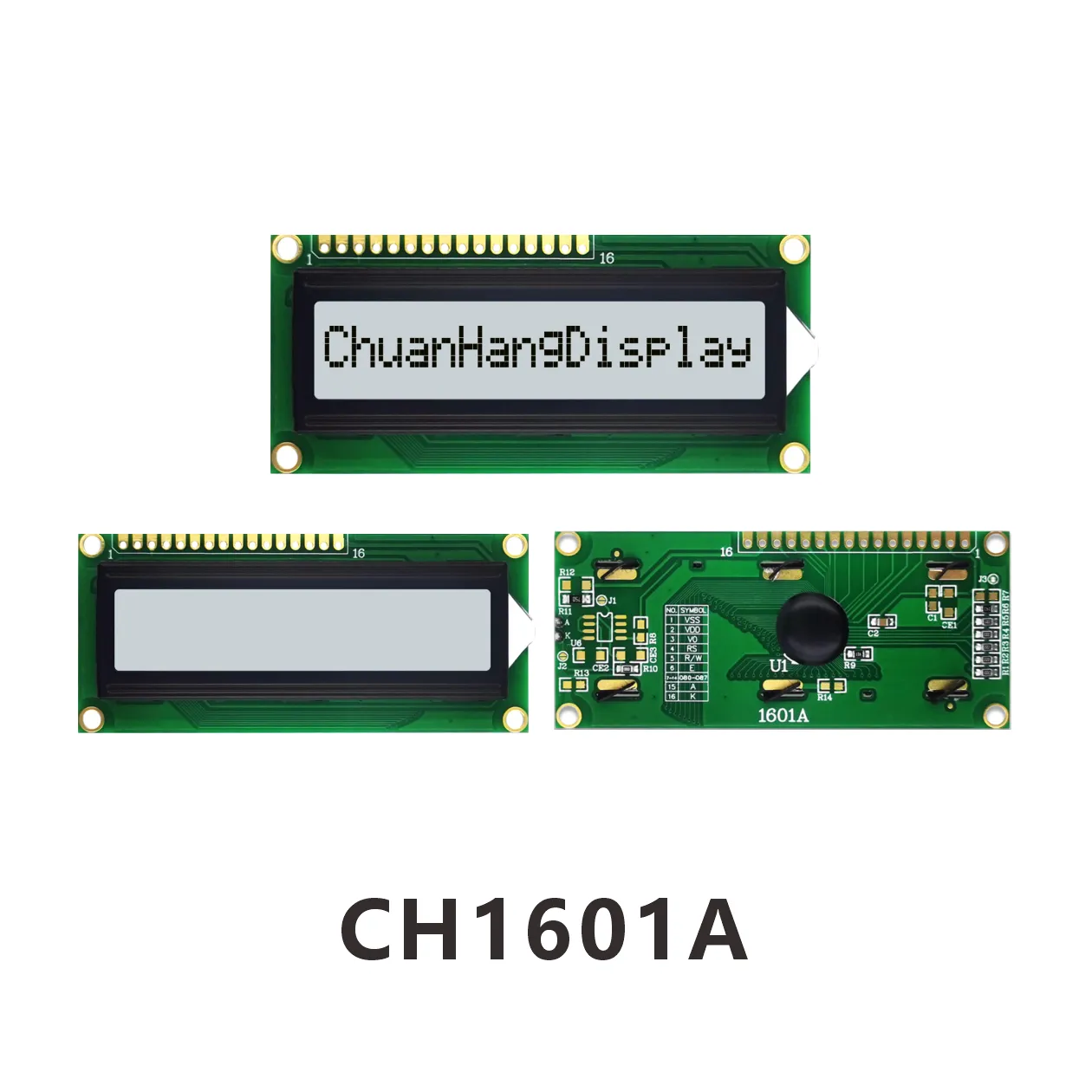 CH1601A LCD-Anzeige 16x1-Datenblatt