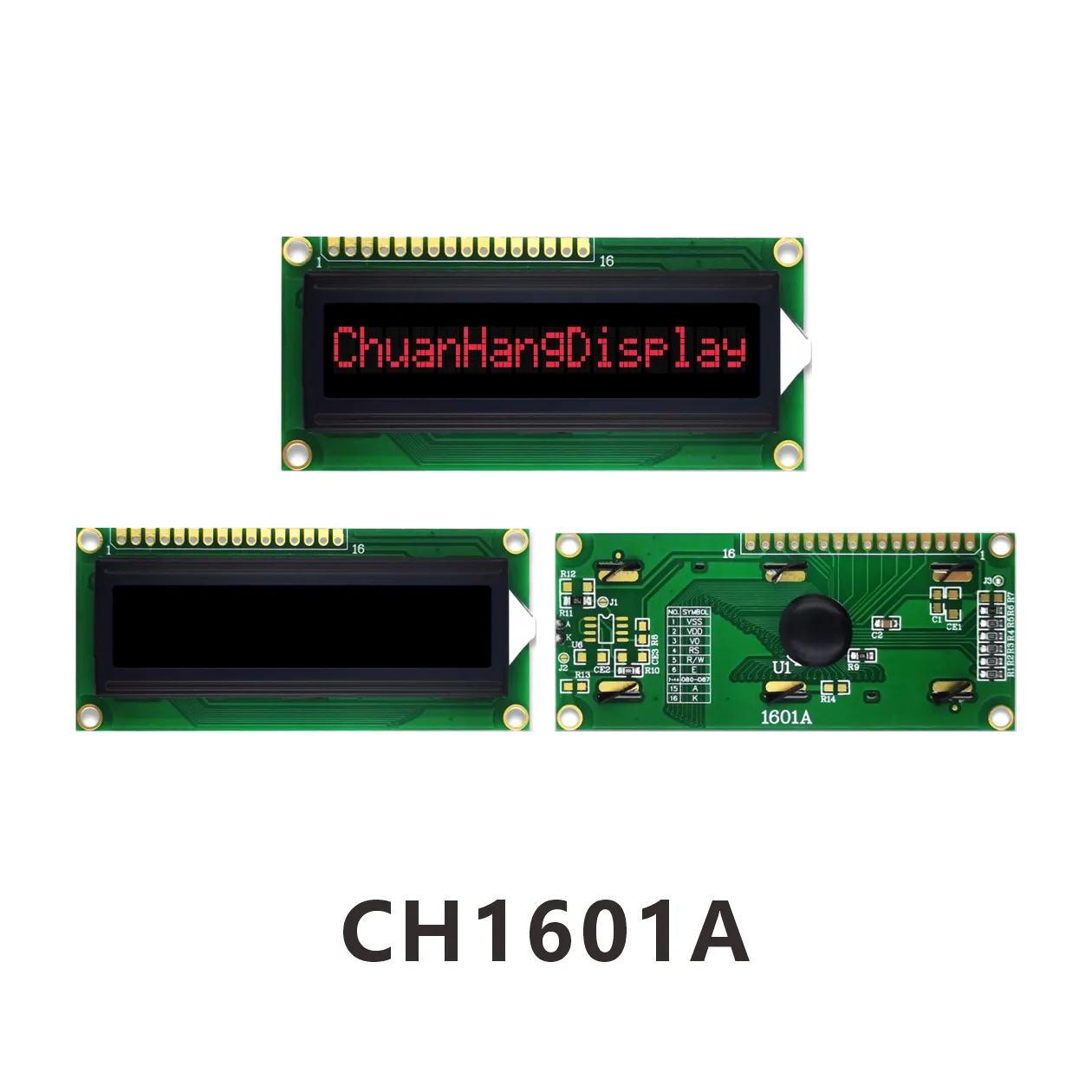 CH1601A LCD-Anzeige 16x1-Datenblatt