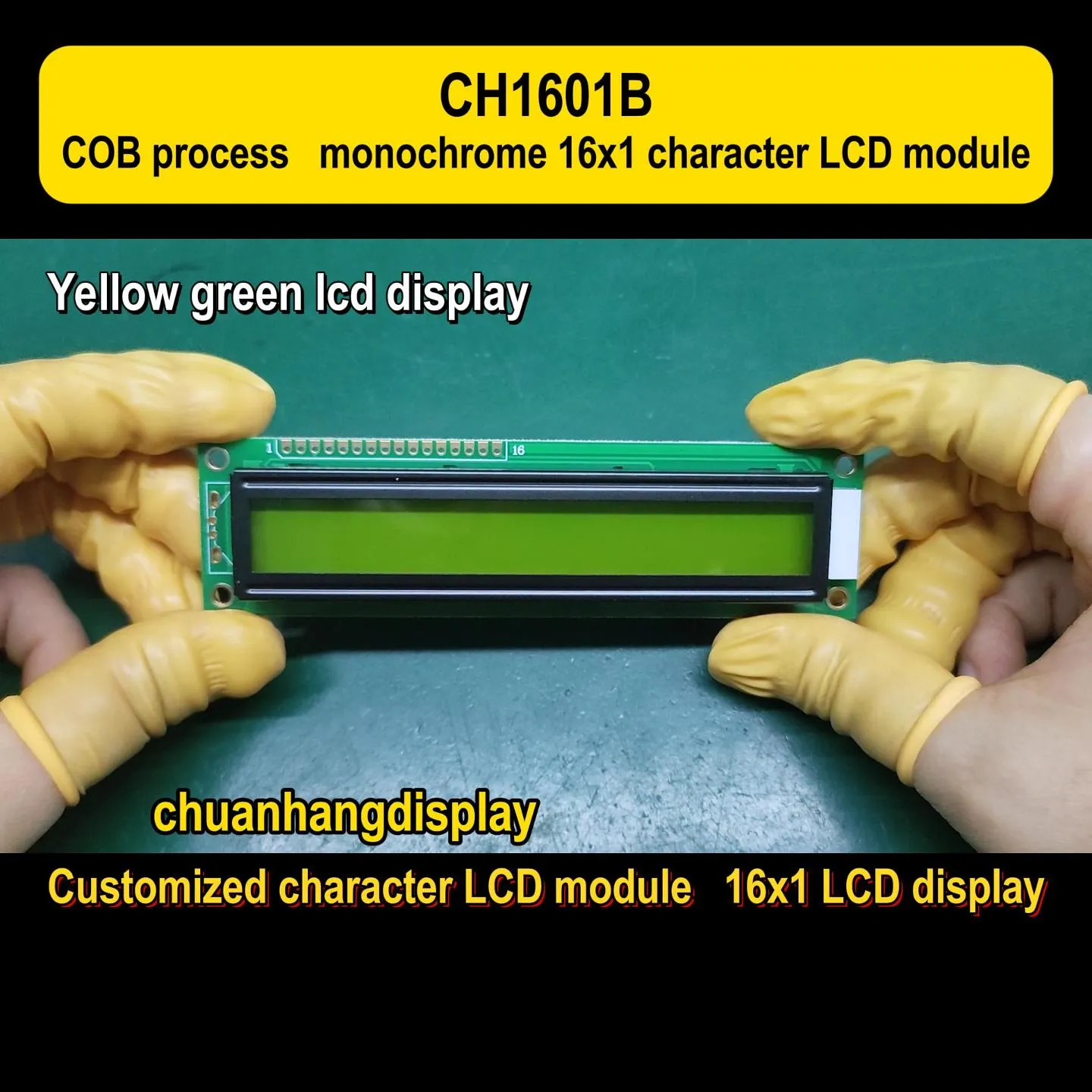 CH1601B   16x1 LCD-Anzeigemodul