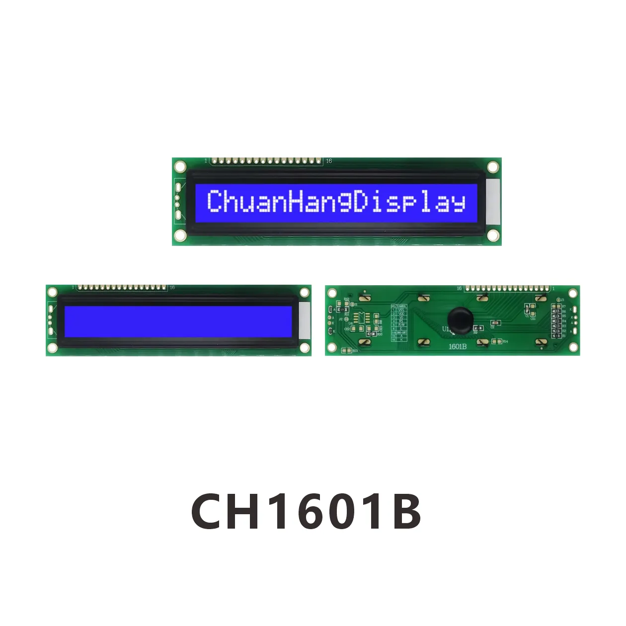 CH1601B   16x1 LCD-Anzeigemodul