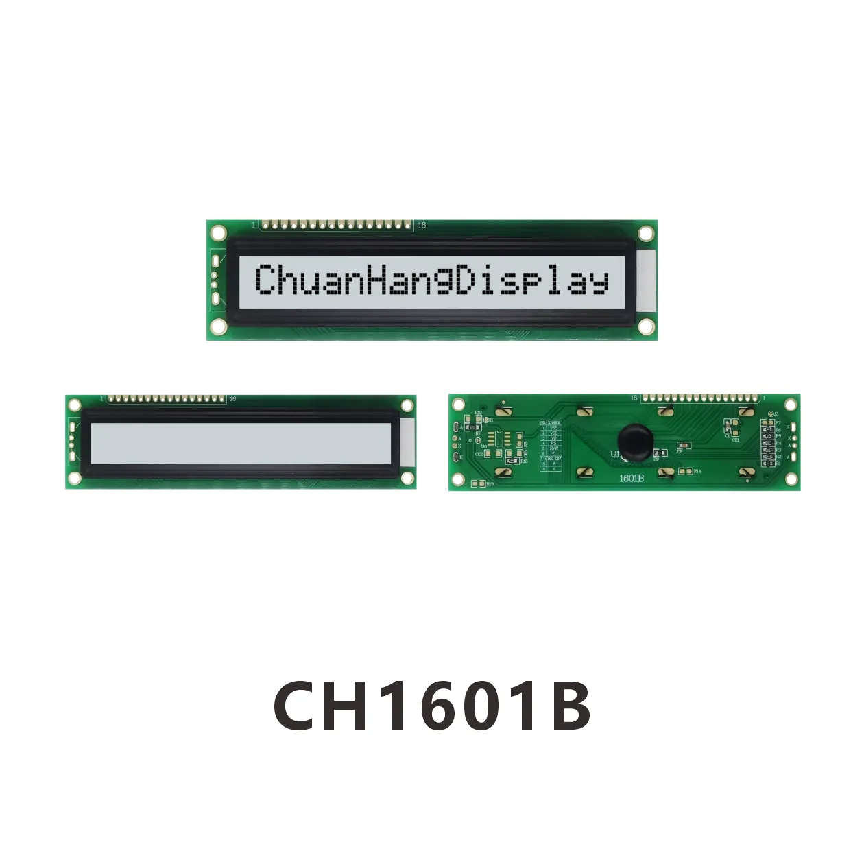 CH1601B   16x1 LCD-Anzeigemodul