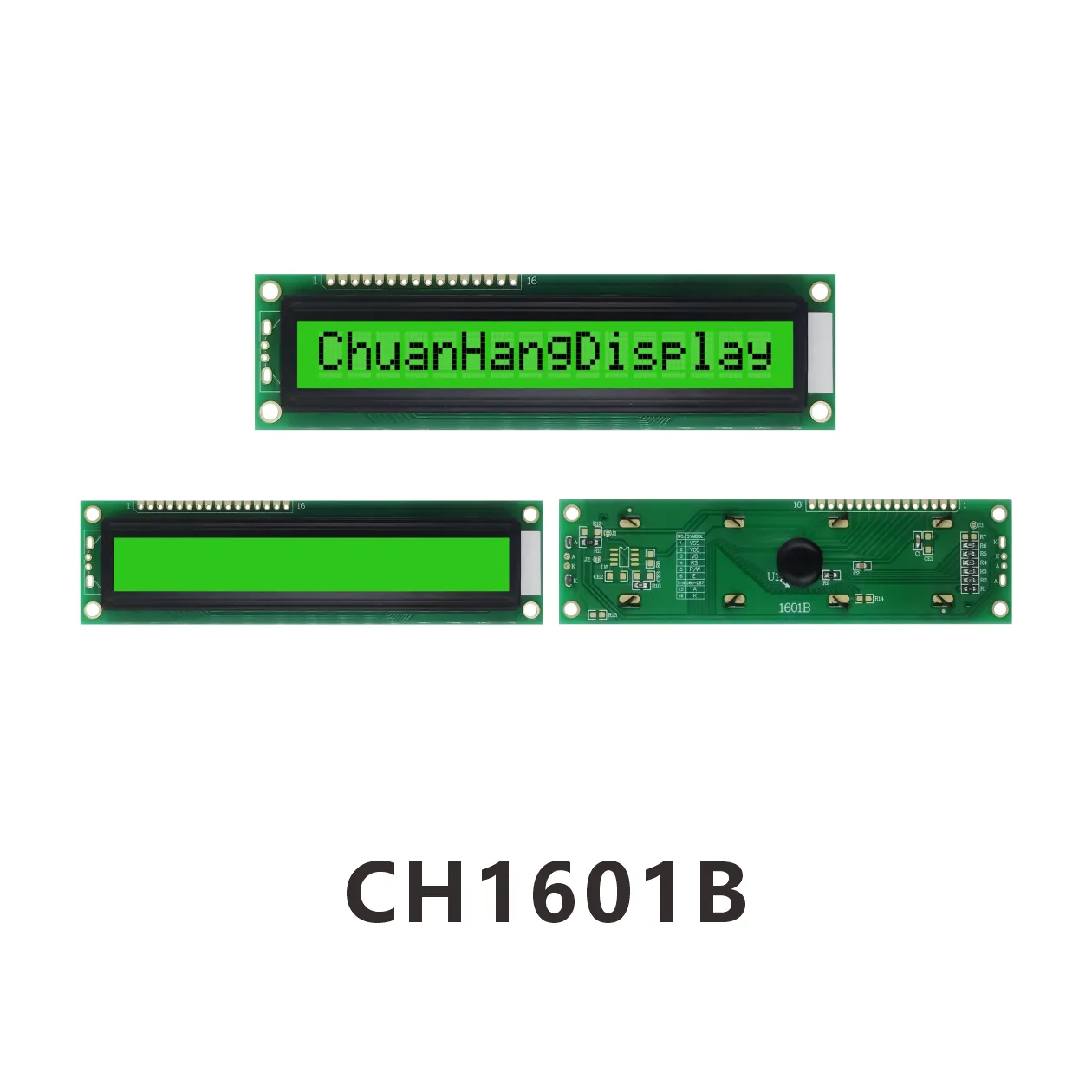 CH1601B   16x1 LCD-Anzeigemodul