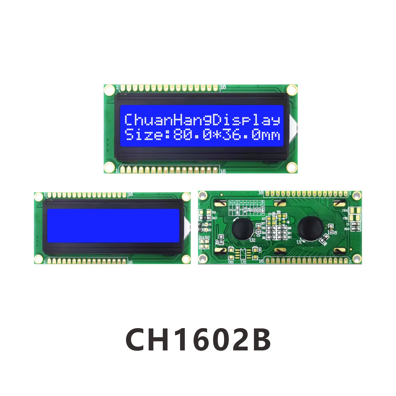 CH1602B ventana grande 16 2 pantalla lcd