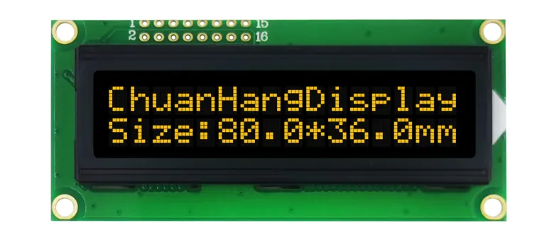 CH1602D &eacute;cran lcd 16x2 fiche technique