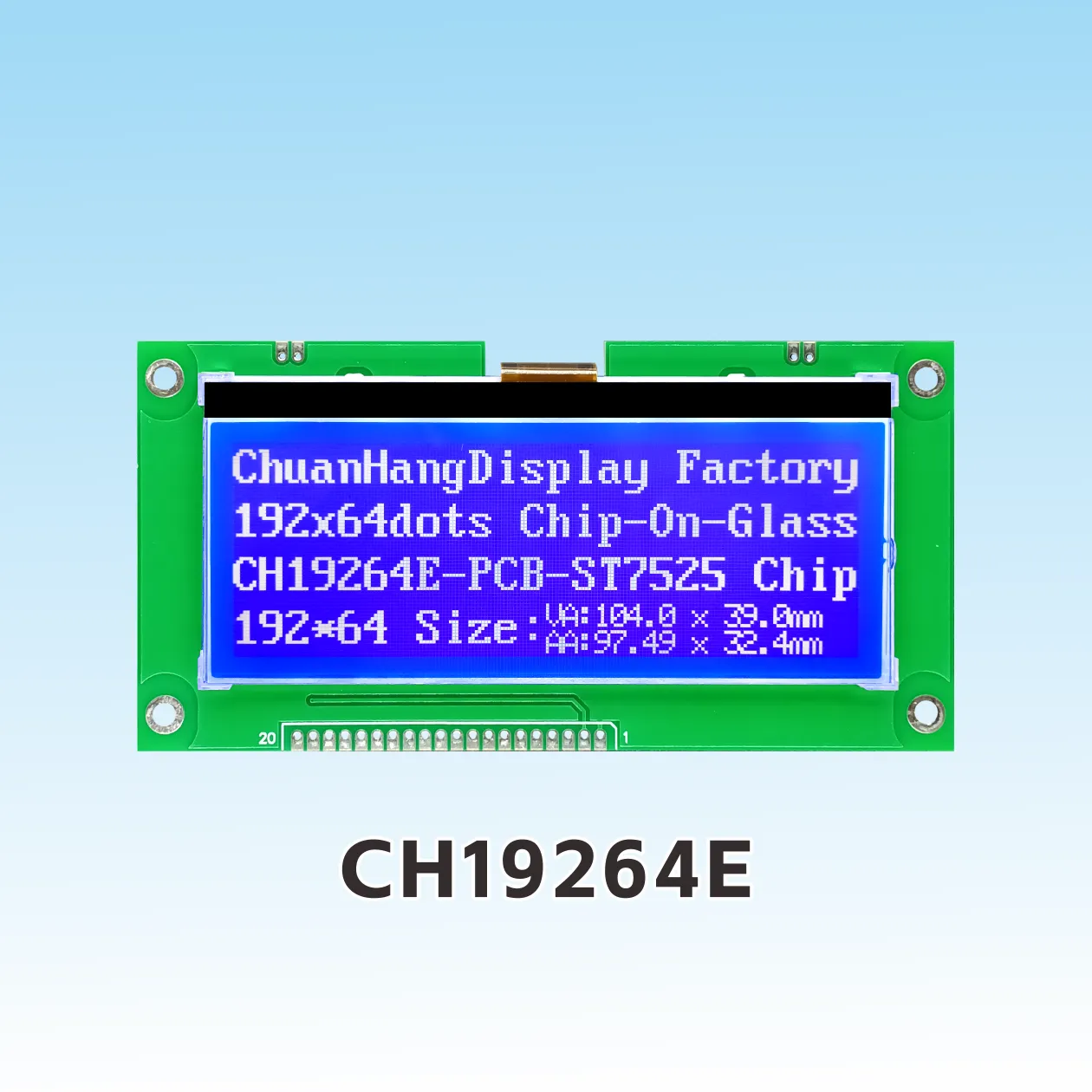 CH19264E COG LCD Display Grafik